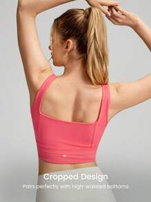 GLOWMODE Women Sports Bras Plain - Coral Pink - View 2