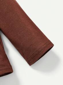 Cozy Pixies 男嬰3入組標語&動物印花T恤 - 棕色 - 查看 6