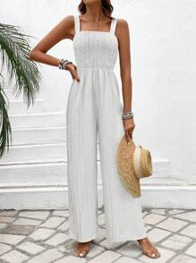 Breezaya Ladies' Plain Color Strap Jumpsuit