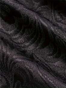 哥德式大衣,蒸汽龐克刺繡維多利亞夾克,復古燕尾服中世紀長袍文藝復興男裝服裝 - 黑色 - 查看 3