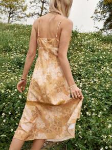 Bohemela Women's Vacation Printed Casual Sleeveless Dress - Yellow - View 2