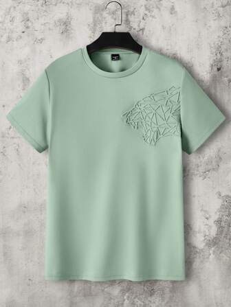 GENTILAND T-shirt À Manches Courtes Imprimé Animal Pour Homme
