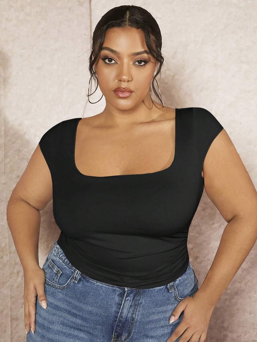 SHEIN BAE Spring Break Cheap Clothes Summer Women Shirts Summer Tops