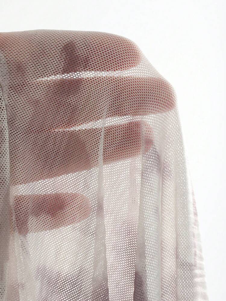 Women's Tie-Dye Casual Sheer Mesh Top For Spring/Summer Long Sleeve Women Tops