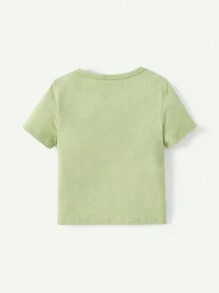 Cozy Pixies 3pcs Newborn Baby Boys' Soft Knitted Alphabet Pattern Round Neck T-Shirt - Multicolor - View 2