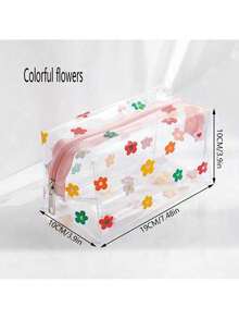 1 cái Dung lượng lớn Trong suốt PVC Túi trang điểm , Du lịch xách tay Đồ tắm rửa
 Cái túi , Cho du lịch , Ngoài trời , Phòng tắm , Hằng ngày , Màu sắc Ngẫu nhiên - Nhiều màu - Xem 2