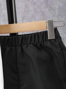 SHEIN Tween Boy Casual Workwear Multi-Pocket Vest 3pcs/Set - Black - View 5