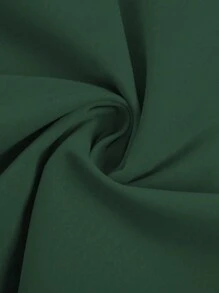 EMERY ROSE Plus Size Women's Shirt Dress - Dark Green - View 3