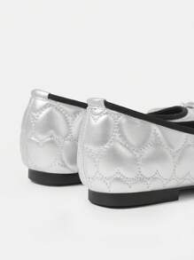 Woman Shoes Solid Color Flat Shoes With Bow Decoration For Spring And Summer