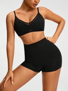 女士塑身裤 - 黑色 - 查看 3