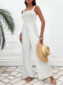 Breezaya Ladies' Plain Color Strap Jumpsuit