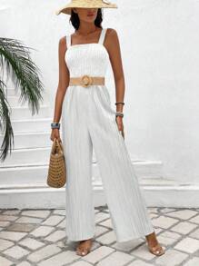 Breezaya Ladies' Plain Color Strap Jumpsuit