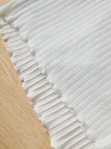 SHEIN Leap Crew 少女針織純色V領背心和短褲3件套夏季休閒套裝 - 西瓜粉 - 查看 3