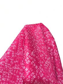 SHEIN Clasi 大碼閃亮鑲嵌西裝外套 - 玫紅色 - 查看 4