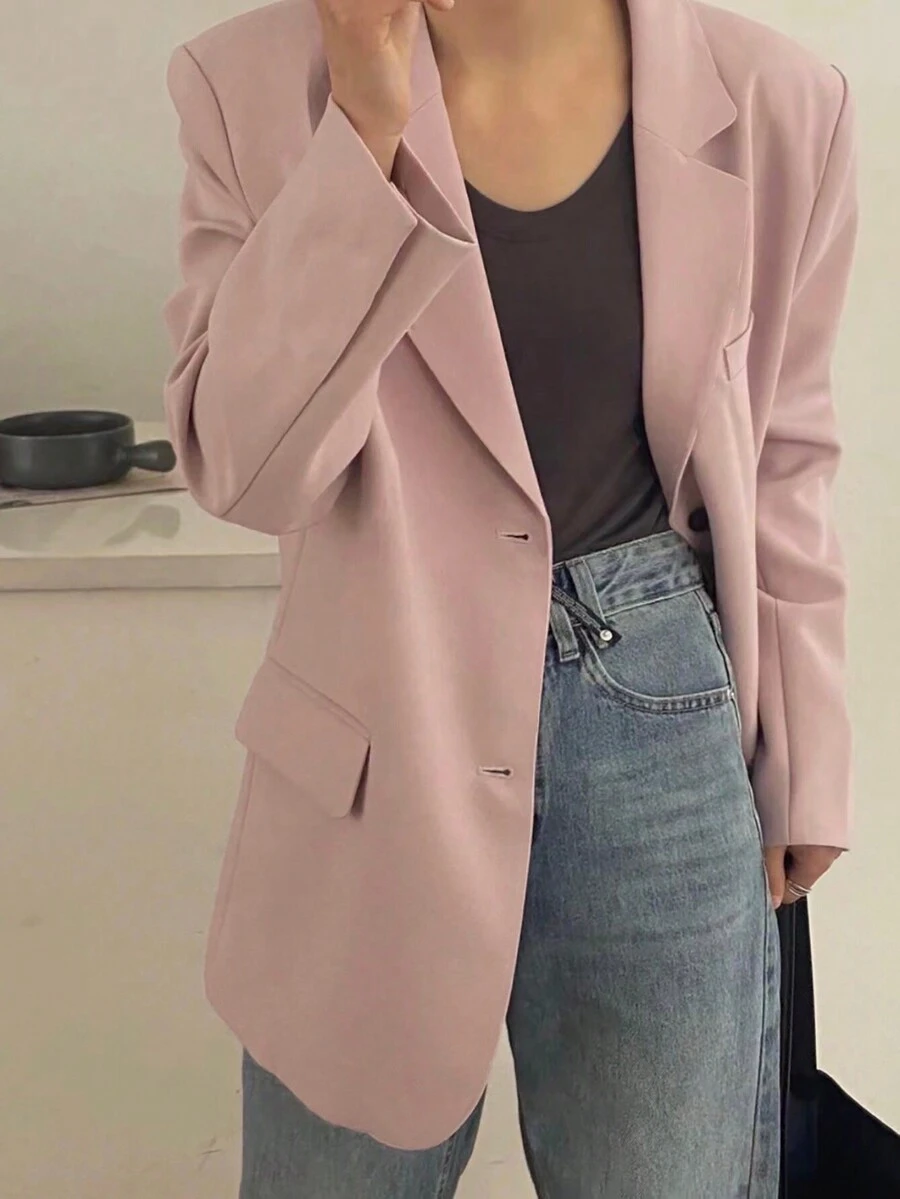 New Spring Collection Light Pink Women's Suit - Pink - View 1