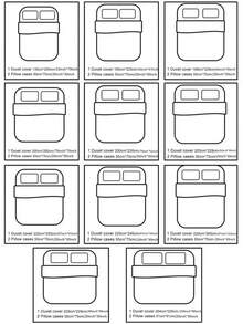 3入組多色印花涤纶床上用品套装（被套+2个枕套） - 彩色 - 查看 3