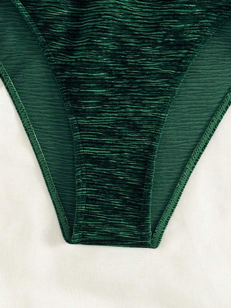 Solid Color Side Tied Bikini Bottoms Summer