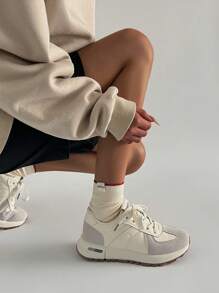 SRSOO 2025 复古厚底运动鞋，女款厚底运动鞋，春秋款