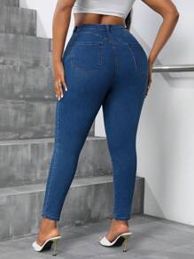 SHEIN SXY Plus Size High Stretch Classic Sexy Skinny Jeans