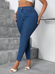 SHEIN SXY Plus Size High Stretch Classic Sexy Skinny Jeans
