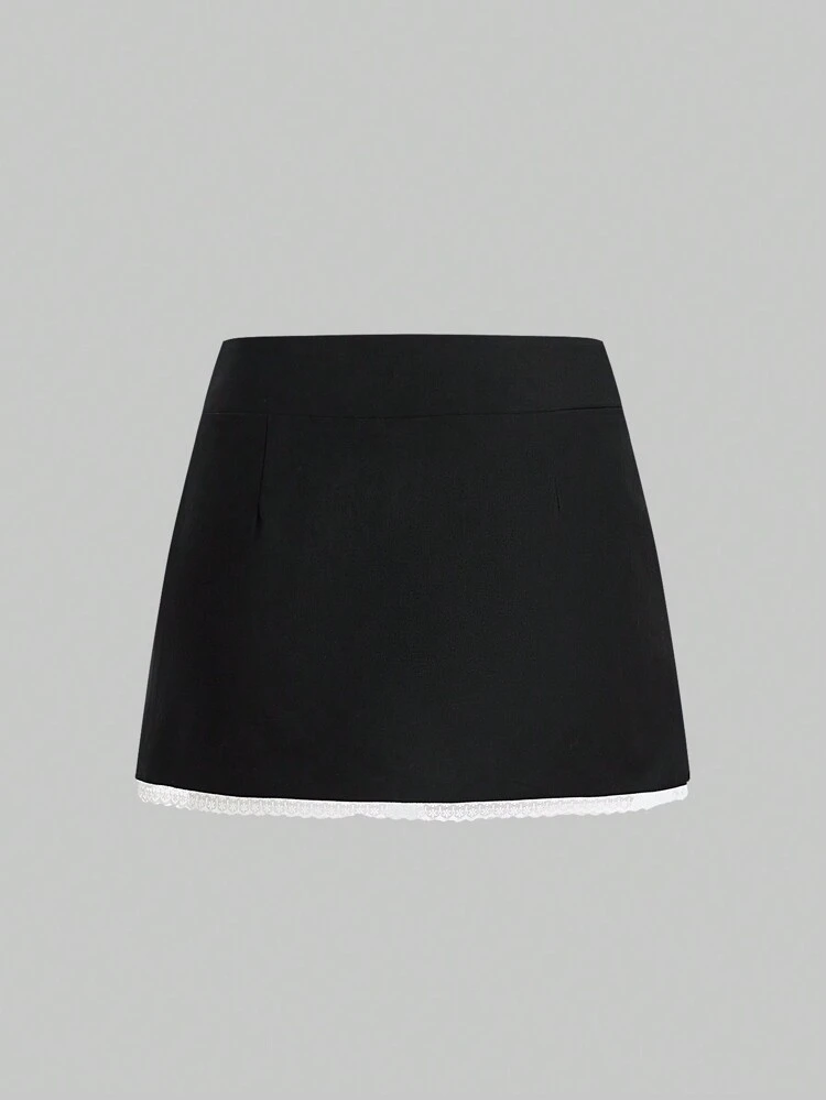 Cute Ballet Style Skirt With Lace, Ribbon And Bow Details