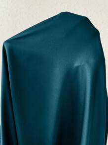 Chiquease Váy dài đuôi cá màu trơn thanh lịch cho nữ - Màu xanh ngọc - Xem 7