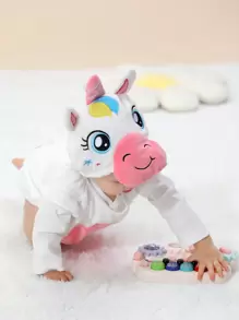 Baby Girl Cute Unicorn Shaped Romper And Hat Set