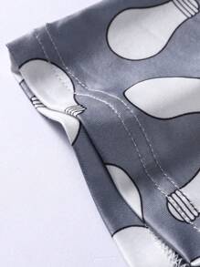 Bóxers Para Hombres Con Impresión De Bombilla