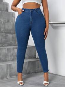 SHEIN SXY Plus Size High Stretch Classic Sexy Skinny Jeans