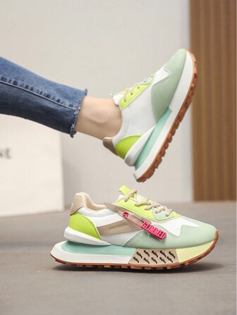 Teenagers' Breathable, Casual, Fashionable, And Thick-Soled Athletic Shoes