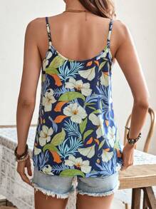 SHEIN LUNE Của phụ nữ Mùa hè In hoa & thực vật Áo ba lỗ Áo - Nhiều màu - Xem 2