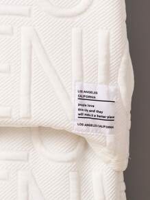 SHEIN 2pcs Toddler Boys Set - Letter Jacquard Round Neck Short Sleeve T-Shirt And Shorts, Daily Wear For Spring/Summer Getaways, Holidays, Travel, Relaxation, Sunbathing - White - View 4