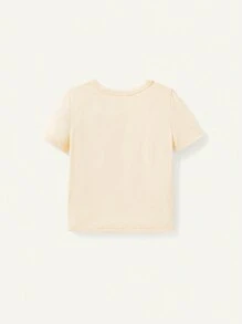Cozy Pixies Conjunto De Pijama Ajustado Para Bebés Niñas Con Estampado De Frutas, Camiseta De Manga Corta Con Cuello Redondo Y Pantalones, 3 Piezas