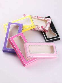 20入組空睫毛紙盒，睫毛盒，睫毛包裝盒，假睫毛專用盒 - 彩色 - 查看 1