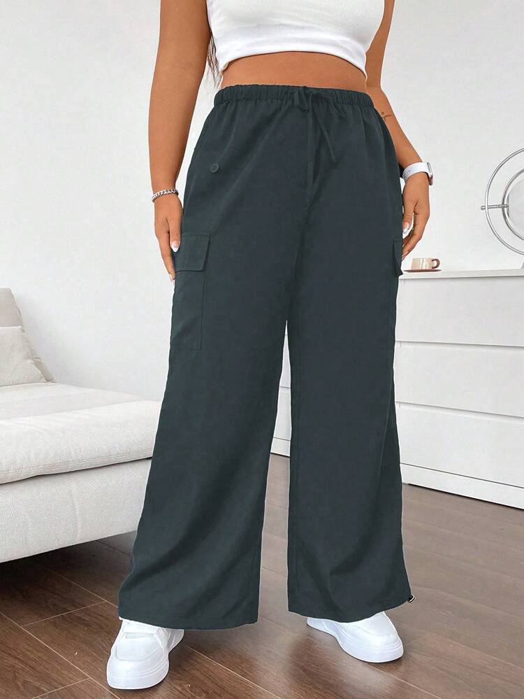 Women'S Solid Color Plus Size Pants