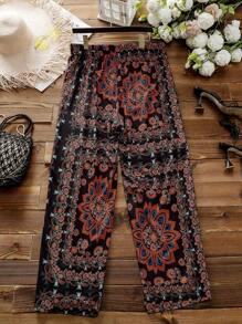 SHEIN Clasi Quần Plus Size Bộ lạc Boho - trái cam - Xem 2