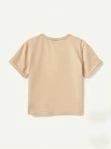 Cozy Pixies Baby Boy's Four Pieces Sports Style Set Including Leaf Pattern Round Neck Short Sleeve Top And Casual Shorts Matching Set