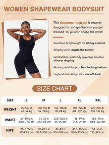 Women's Fashionable Tummy Control Waist Trainer Shapewear Unitards With Buttock Enhancing - Black - View 4