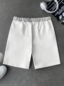 SHEIN Bermuda Régulière À Deux Tons Pour Hommes - Blanc - Voir 2