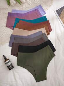 Snug Zone 12pcs Solid Color Seamless Comfortable Triangle Underwear