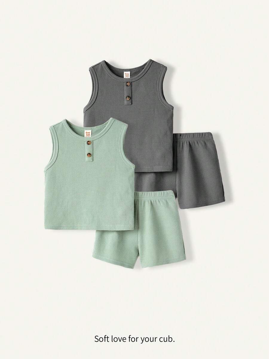 Cozy Pixies Set Bayi Laki-Laki - MultiWarna - View 1