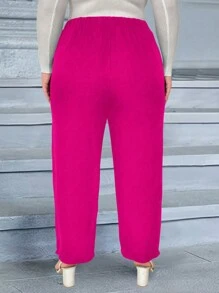 Calvaya Pantaloni conici cu talie înaltă pentru femei de mărime mare