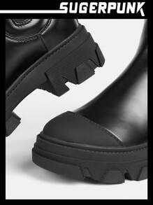 Sugerpunk Botas chelsea con cremallera trasera