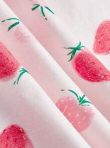 Cozy Pixies Vestido de línea A para bebé niña con manga corta y dibujos animados en el estampado, con banda elástica en la cintura, conjunto de 2 piezas