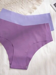 Snug Zone 12pcs Solid Color Seamless Comfortable Triangle Underwear