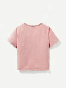 Cozy Pixies Bebé Niña Casual Animal Dibujos Animados Impreso Cuello Redondo Manga Corta Top 3 Piezas Trajes