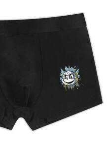 5pcs/Set Men's Cartoon Pattern Boxer Briefs