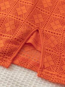 Soleia Đầm Cami màu cam trong kỳ nghỉ đi biển dành cho nữ - trái cam - Xem 7