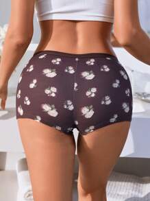 Women's Digital Print Boxer Shorts - Multicolor - View 2