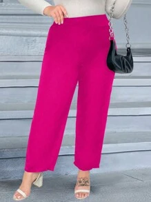 Calvaya Pantaloni conici cu talie înaltă pentru femei de mărime mare